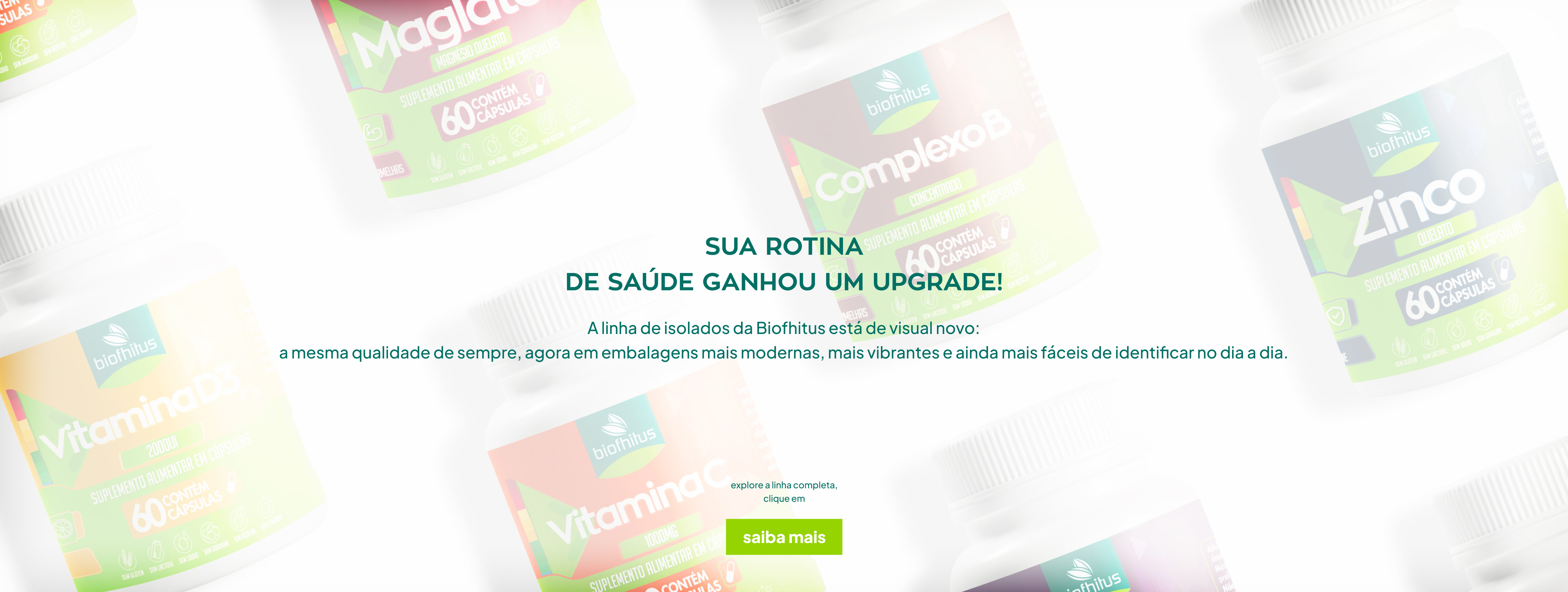 Imagem Banner Linha de Isolados - Biofhitus